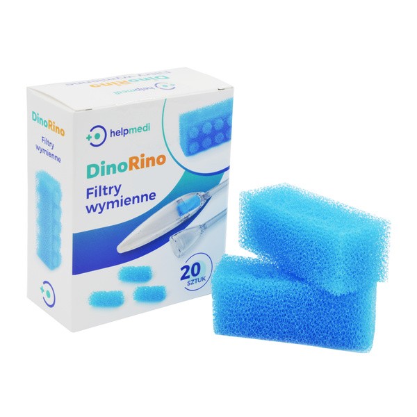 HelpMedi DinoRino, filtry wymienne do aspiratora, 20 szt.