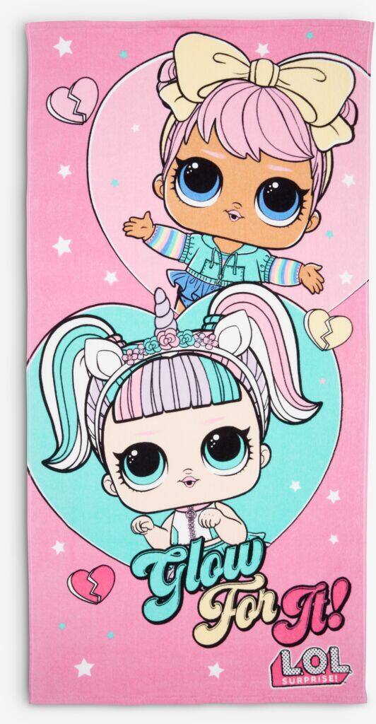 LOL SURPRISE guld badehåndklæde LOL SURPRISE 70x140cm
