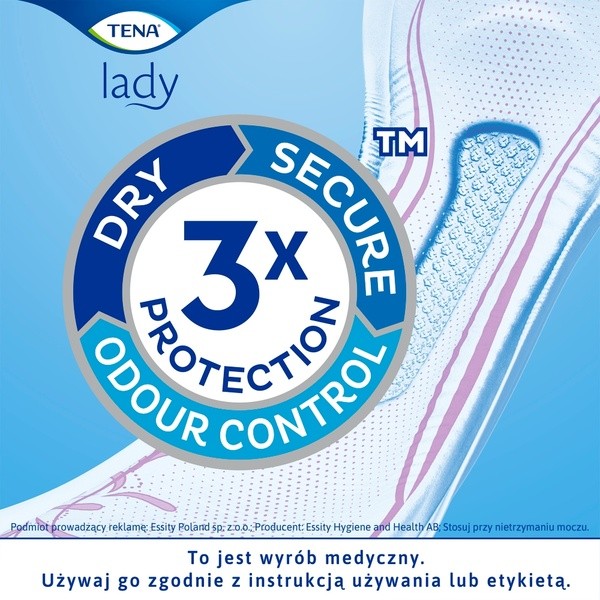 TENA Lady Protect+ Maxi, specjalistyczne podpaski, 12 szt.