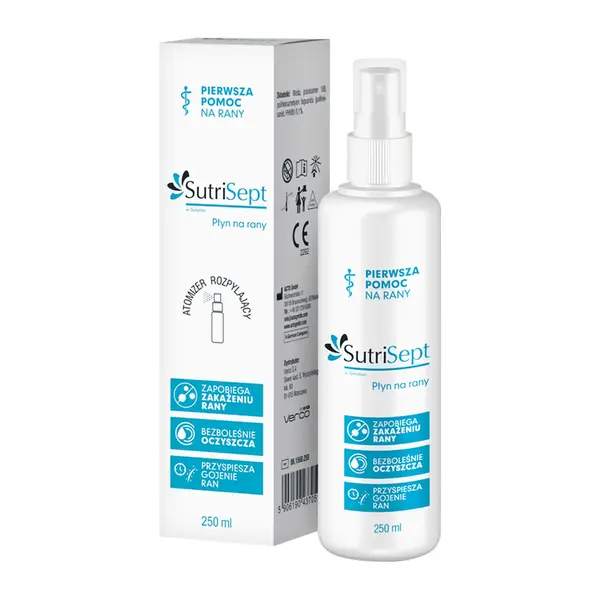 SutriSept, płyn na rany, 250 ml