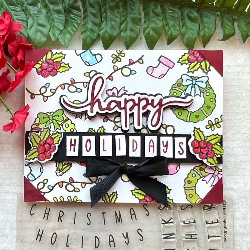 Cozy Fireplace Extras Clear Stamp Set 16 Stamps