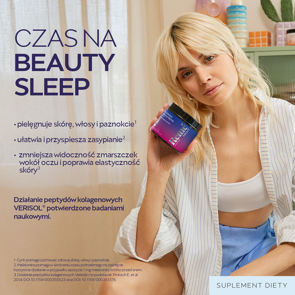 Reme Night Kolagenowa Formuła Piękna, proszek, smak owoce leśne, 150 g