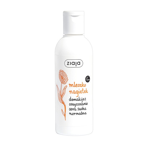 Ziaja Nagietkowa, mleczko do demakijażu i oczyszczania cery suchej i normalnej, 200 ml