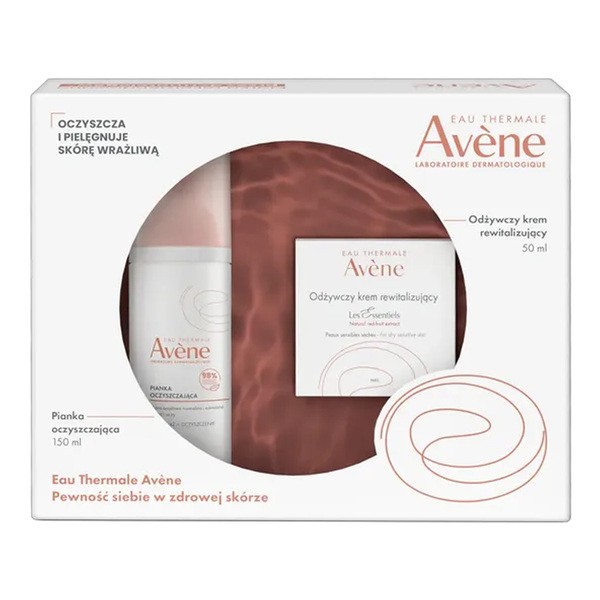 Zestaw Avene Eau Thermale, pianka, 150 ml + krem, 50 ml