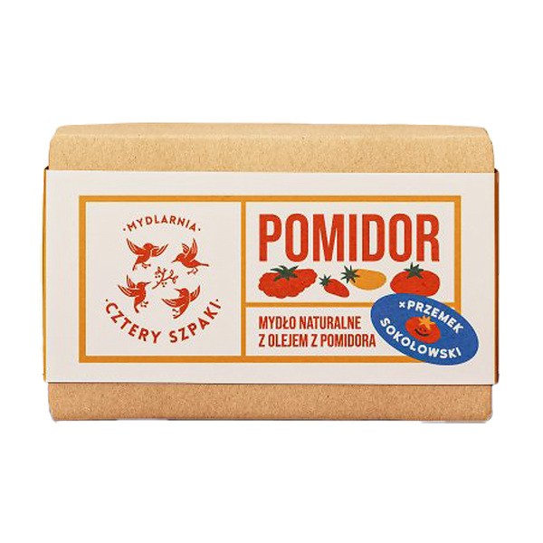 Mydlarnia 4 Szpaki, naturalne mydło w kostce, Pomidor, 110 g