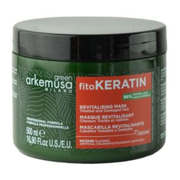 Green Arkemusa Milano FitoKeratin, rewitalizująca maska do włosów, 500 ml