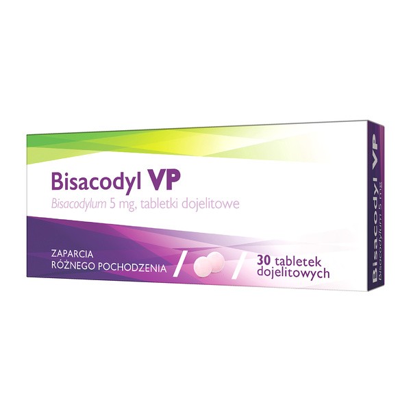 Bisacodyl VP, 5 mg, tabletki dojelitowe, 30 szt.