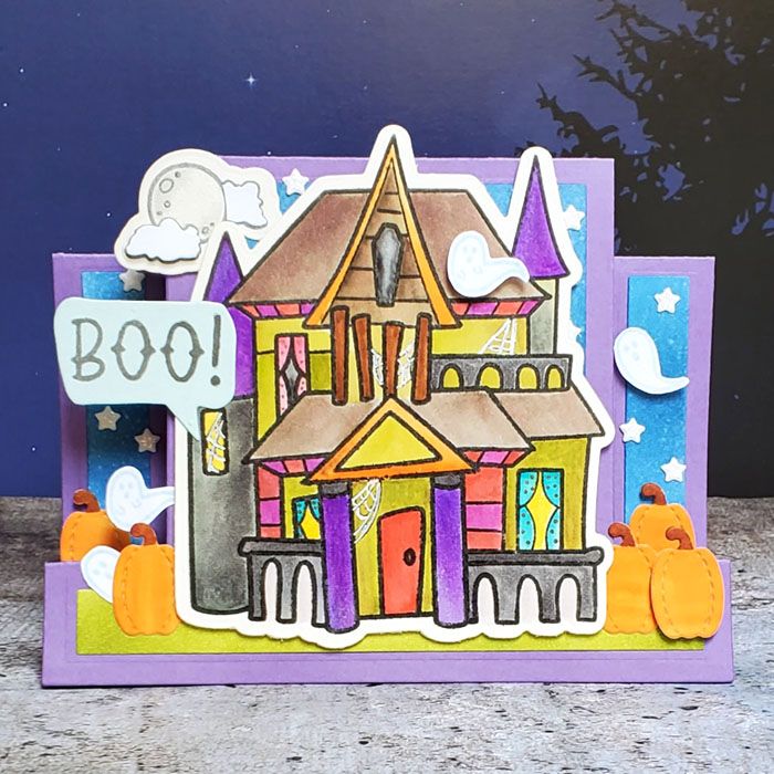 hauntedhouse2stamp Clear Stamp Set of 6