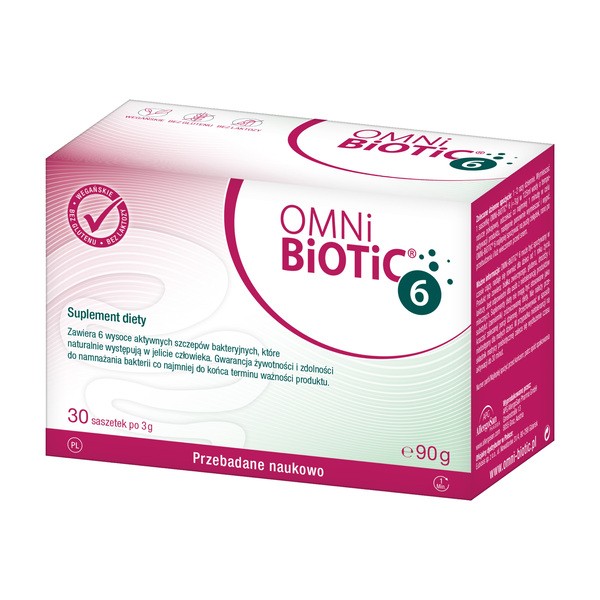 Omni Biotic 6, saszetki z proszkiem, 3 g x 30 szt.