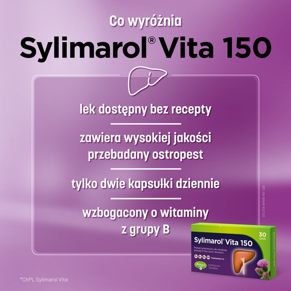 Sylimarol Vita 150, kapsułki, 30 szt.