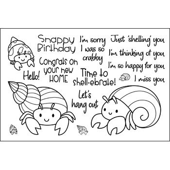 Hermit Crabs Clear Stamp Set