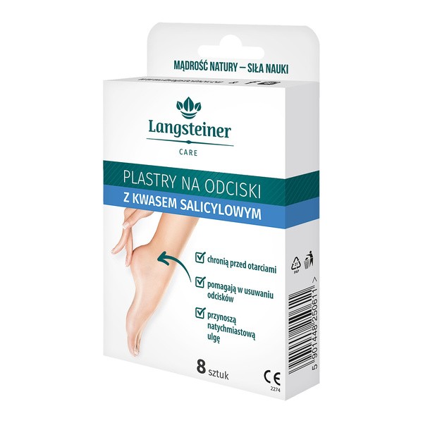 Plastry na odciski z kwasem salicylowym, 8 szt.