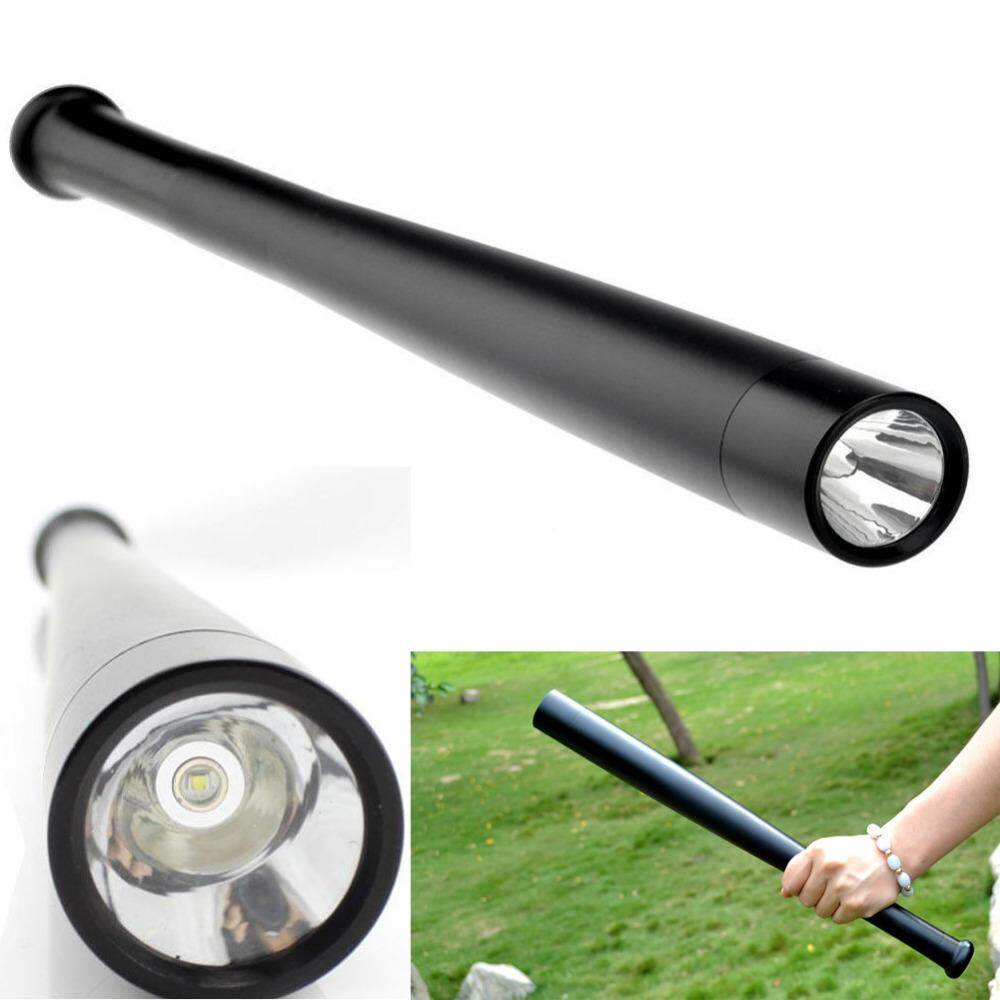 Lanterna LED Q5 Heavy Metal Long Baseball stick, lanterna de segurança tipo tocha.