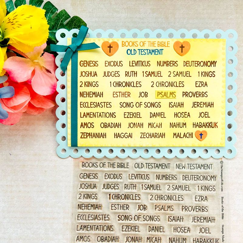 Books of the Bible Clear Stamp Set 69 Stamps