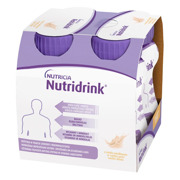 Zestaw 2x Nutridrink, smak waniliowy, płyn, 4 x 125 ml