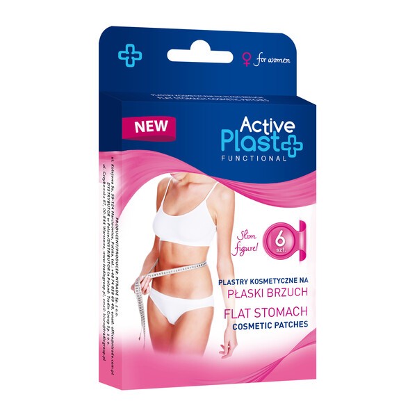 Active Plast Functional, plastry na płaski brzuch, 6 szt.