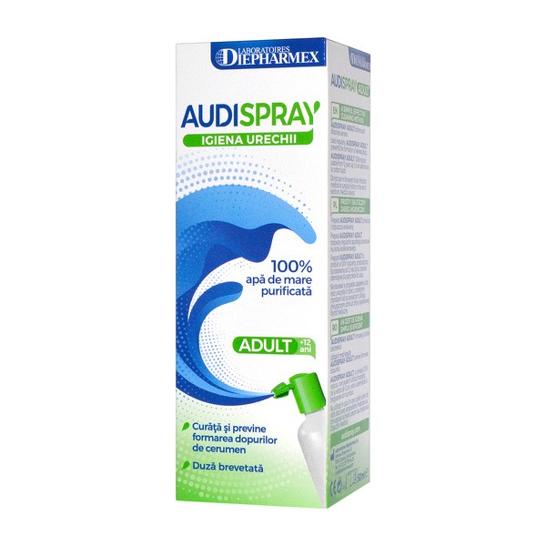 Audispray Adult, roztwór wody morskiej, higiena uszu, 50 ml
