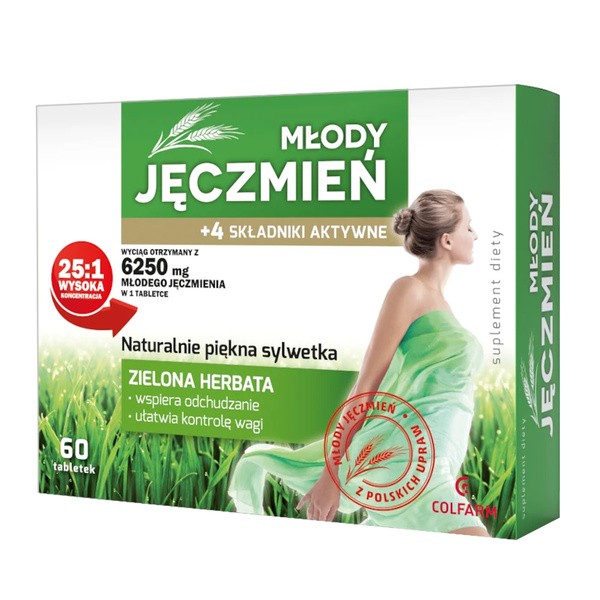 Młody Jęczmień, tabletki, 60 szt. (Colfarm)