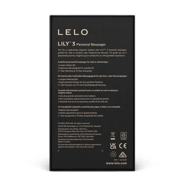 LELO Lily 3, masażer łechtaczki, Dark Plum, 1 szt.