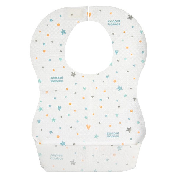 Canpol babies, wodoodporne śliniaki jednorazowe z kieszonką, 10 szt.