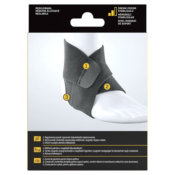 Futuro Sport, opaska stawu skokowego, czarna, regulowana, 1 szt.