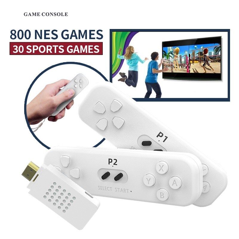 2021 Video Game Console Y2 Fit 4K TV Game Stick with Two Somatosensory Wireless Controller Built in 800 Games+30 Sports Games