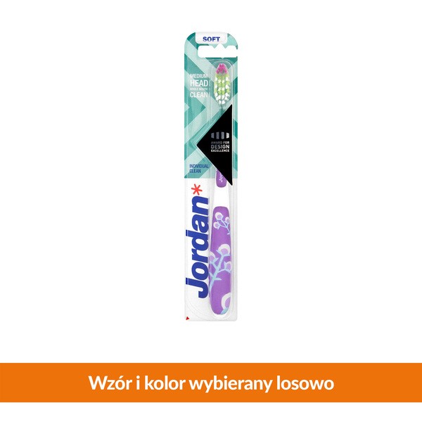 Jordan, Individual Clean, szczoteczka do zębów, miękka, 1 szt.