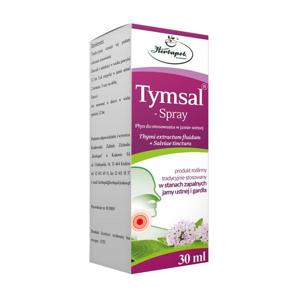 Tymsal spray, płyn do stosowania w jamie ustnej, 30 ml