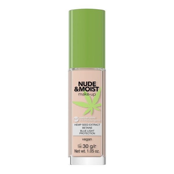 Bell HYPOAllergenic Nude&Moist Make-Up, fluid nawilżająco - odżywczy 01, 30 g