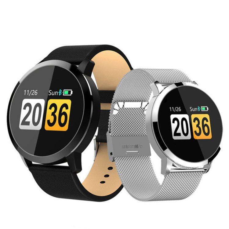 Smartwatch Q8 con schermo a colori OLED e contapassi Smartwatch da donna con monitoraggio della frequenza cardiaca, del sonno e promemoria chiamate, fitness tracker alla moda
