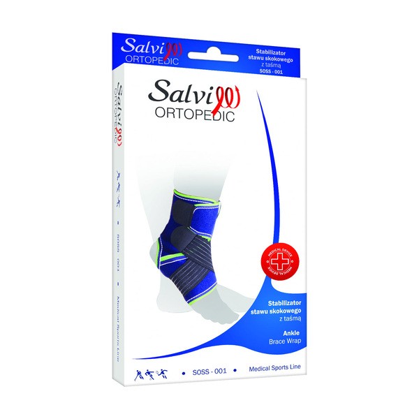 Salvi Ortopedic, stabilizator stawu skokowego z taśmą, rozmiar XL-XXL, 1 szt.