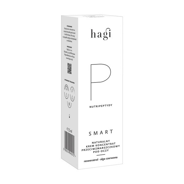 Hagi Smart P, Przeciwzmarszczkowy krem koncentrat pod oczy z nutripeptydami, 15 ml