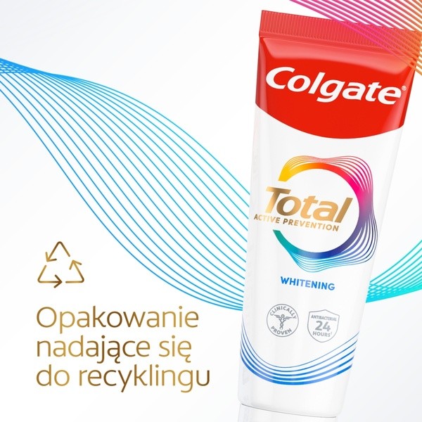 Colgate Total Whitening, wybielająca pasta do zębów, 75 ml