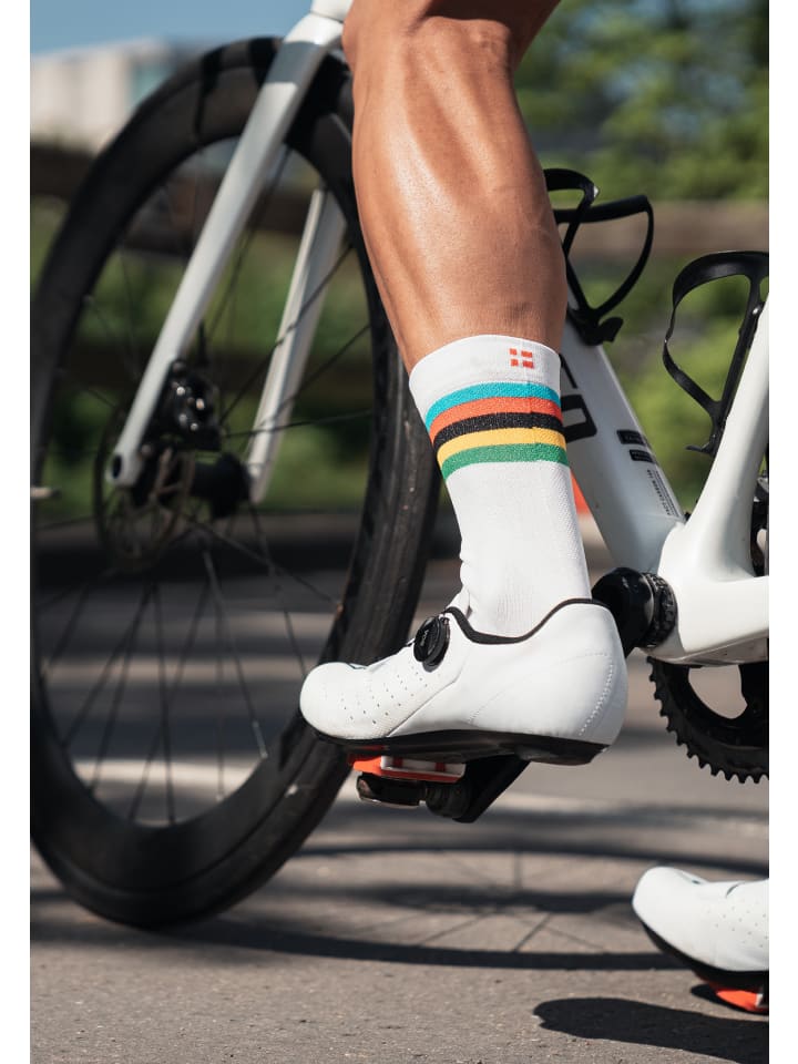 DANISH ENDURANCE Sportsocken long cycling in black/navy/white günstig kaufen