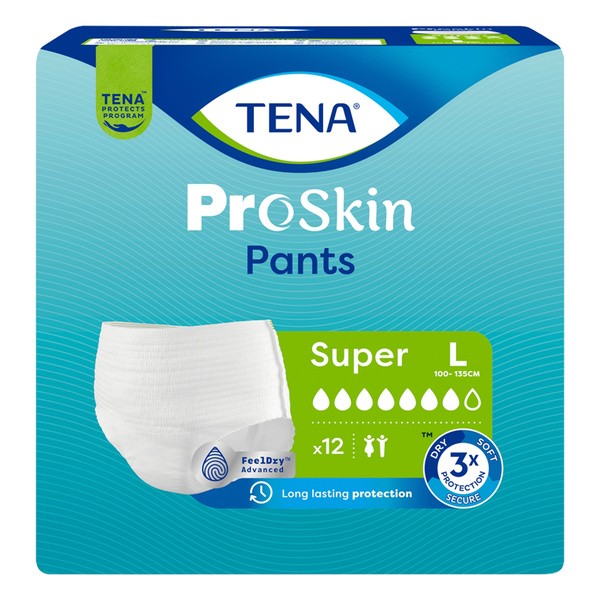 Tena Pants ProSkin Super, majtki chłonne, rozmiar L, 12 szt.