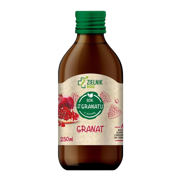 ZIELNIK DOZ Granat, sok, 250 ml