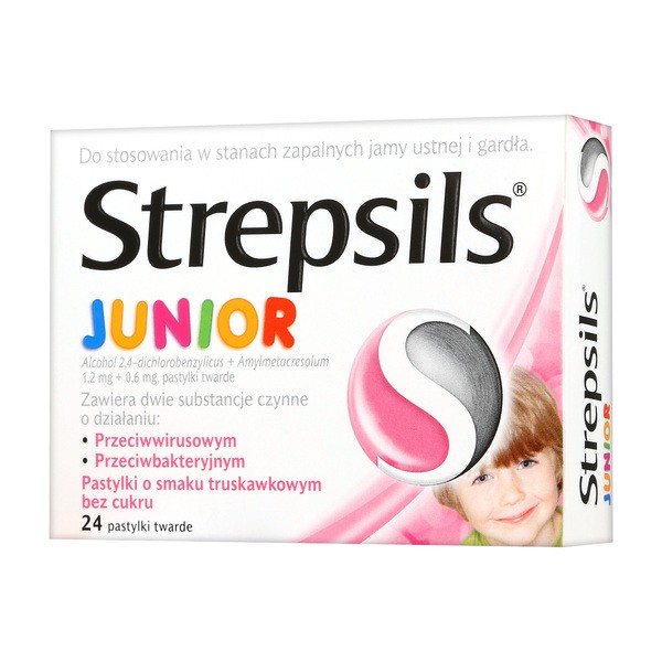 Strepsils Junior, pastylki, 24 szt.