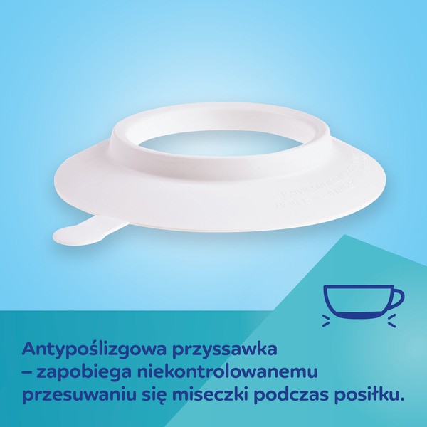 Canpol Babies Exotic Animals, miska z przyssawką melaminy, 4 m+, szara, 270 ml, 1 szt.