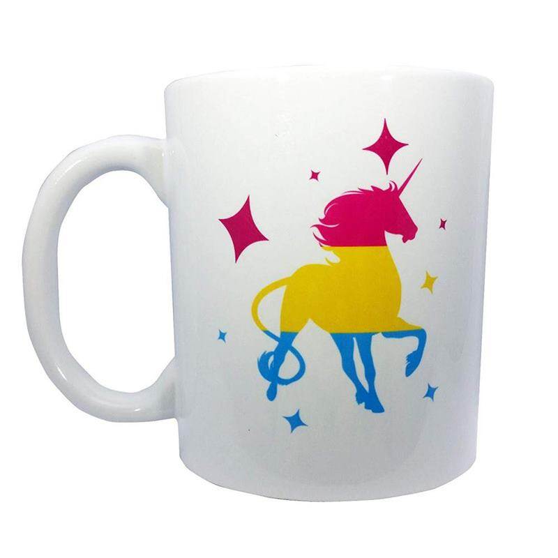 Uroczy kubek z tęczowym jednorożcem, filiżanka do herbaty, prezent dla przyjaciół