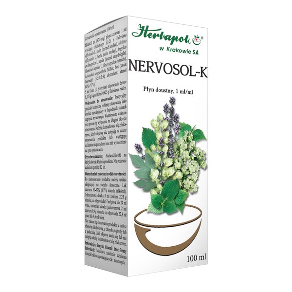 Nervosol K, płyn doustny, 100 ml (Herbapol Kraków)