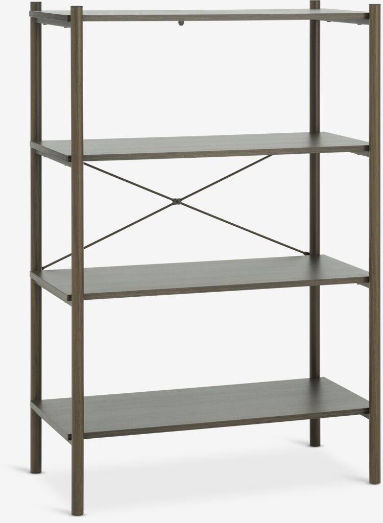 LINDVED LINDVED Reol med 4 hylder, mørk eg