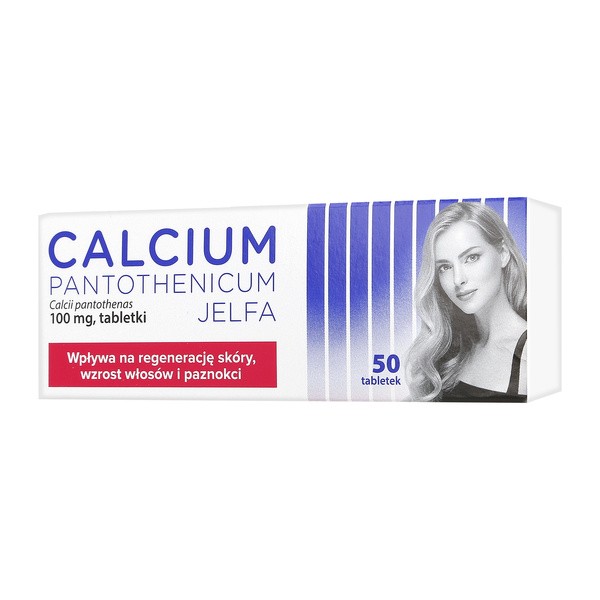 Calcium pantothenicum Jelfa, 100 mg tabletki, 50 szt.