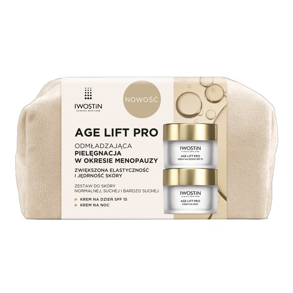 Zestaw Iwostin Age Lift Pro, krem na dzień SPF 15, 50 ml + krem na noc, 50 ml