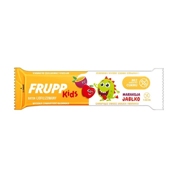 Frupp, Baton liofilizowany jabłko & marakuja, 9 g