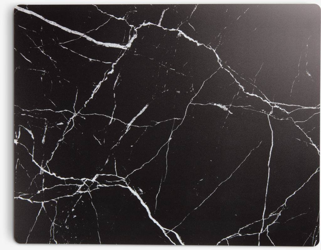 HVITROT bordskåner 33x42, marmoreret, sort