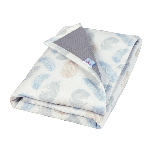 Babymatex Prestige, bawełniany kocyk dwustronny, wzór: graf, 75 cm x 100 cm, 1 szt.