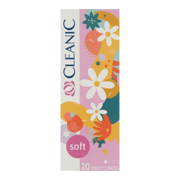 Cleanic Soft Panty Liners, wkładki higieniczne, 20 szt.