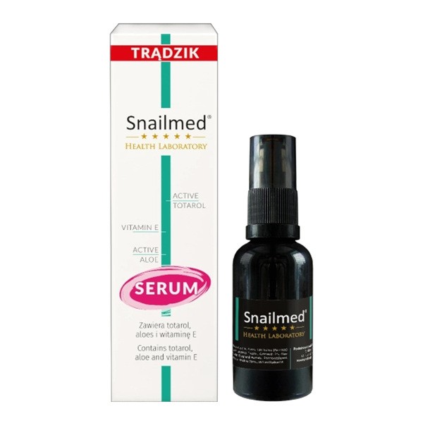 Snailmed, przeciwtrądzikowe lipoaktywne serum z totarolem, aloesem i olejkiem z awokado, 30 ml