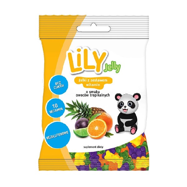 7pharma, Lily Jelly, Żelki o smaku owoców tropikalnych, 80 g