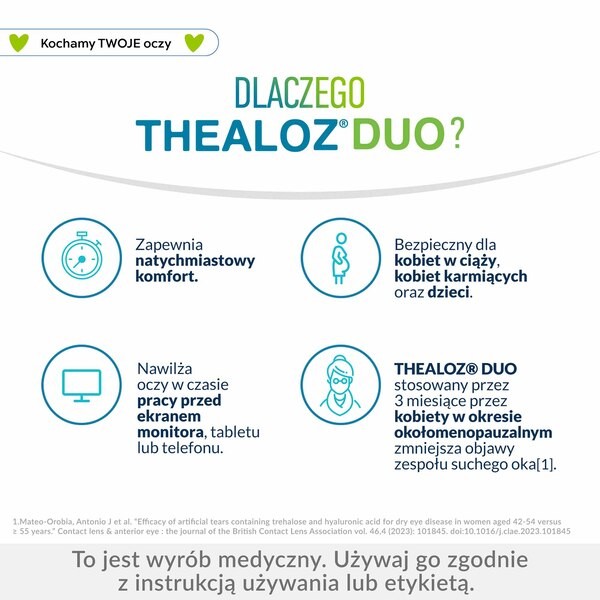 Thealoz Duo, krople do oczu, 10 ml